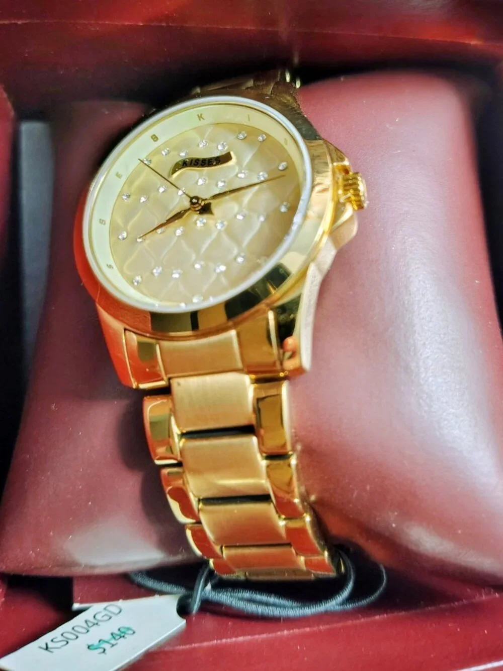 NWT NIB Hershey Kisses Silver Stainless Steel Watch MSRP 140